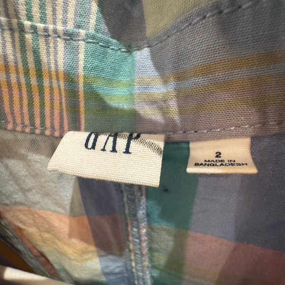 Gap Pastel Plaid romper - Picture 3 of 3